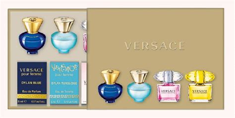 versace gifts & sets womens mini set x 4